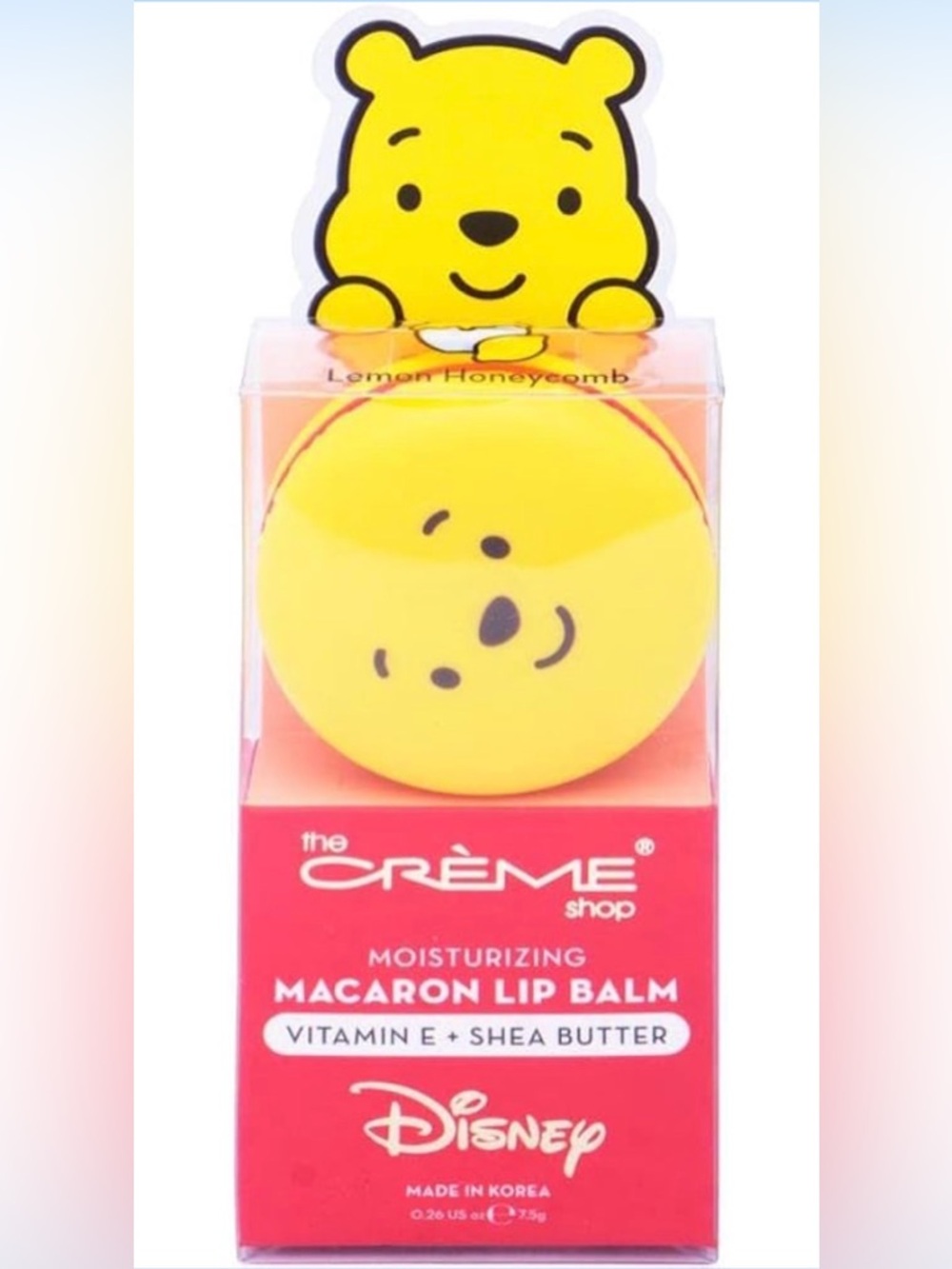 The Crème Shop Macaron Lip Balm - Winnie the Pooh (Lemon Honeycomb) 🆕